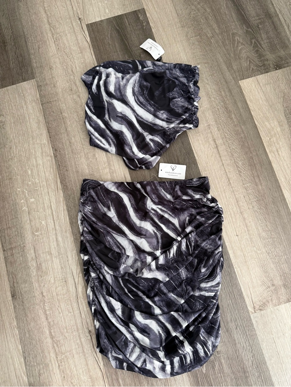 Windsor Black & White Two-Piece Set
